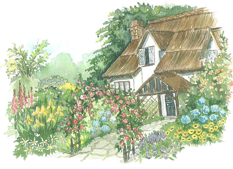 Embroidery Panels - - Cottages