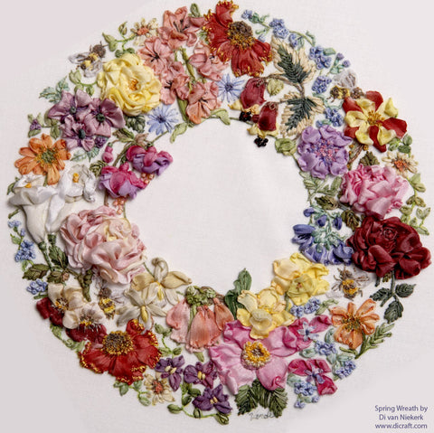 Embroidery Panels - - Floral Wreaths and Others