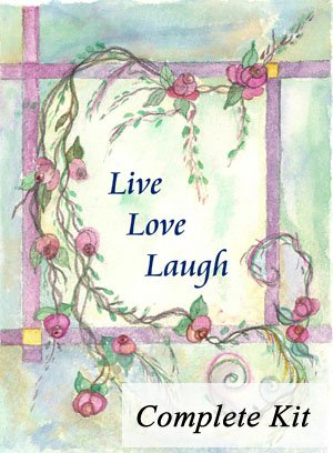 Live Love Laugh Embroidery Kit 1