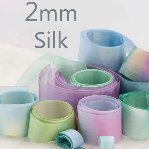 Ribbons - Silk Ribbon - 2mm Silk