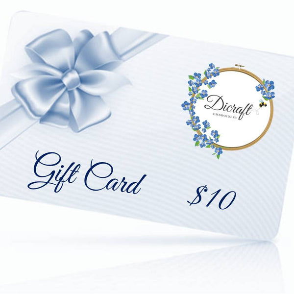 Dicraft Embroidery Gift Card $10