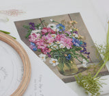 April Flowers Embroidery KIT