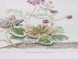 CAMPANULA AND BUTTERFLIES by Di van Niekerk - Embroidery Panel
