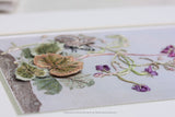 CAMPANULA AND BUTTERFLIES by Di van Niekerk - Embroidery Panel
