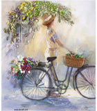 The bicycle - Embroidery kit