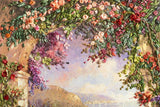 Floral Vista A3 (Large) embroidery panel, ready to embroider