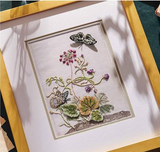 CAMPANULA AND BUTTERFLIES by Di van Niekerk - Embroidery Panel
