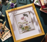 CAMPANULA AND BUTTERFLIES by Di van Niekerk - Embroidery Panel