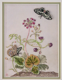 CAMPANULA AND BUTTERFLIES by Di van Niekerk - Embroidery Panel