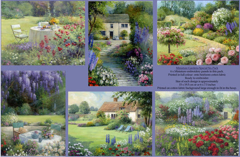 Embroidery Panels - Magical Gardens
