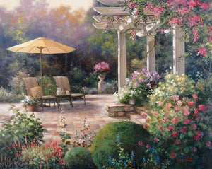 A Beautiful Place (A3 Large) embroidery panel, ready to embroider 1