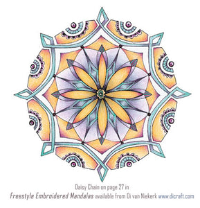 Freestyle Embroidered Mandalas – Daisy Chain 1