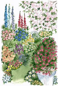 GC12 Bougainvillaea - A4 (Medium) embroidery panel 1