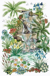 Embroidery Panels - - Garden Cameos