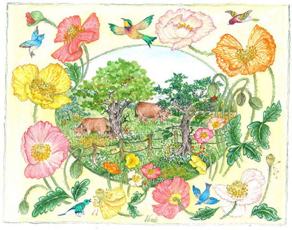 Iceland Poppies Embroidery Kit 1