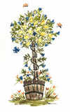 Set C Lemon tree A4 (Medium) embroidery panel 1