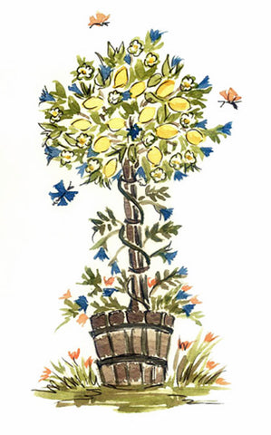 Embroidery Panels - - Garden Pots