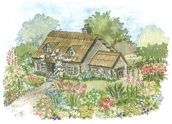 MC 09 White Rose - A3 (Large) embroidery panel 1