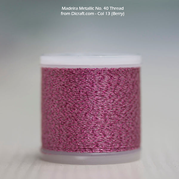 Madeira Metallic No. 40 Thread - Silver – Dicraft Embroidery