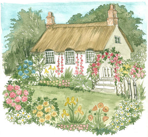 Med02 Himeville Cottage A3 (Large) embroidery panel 1