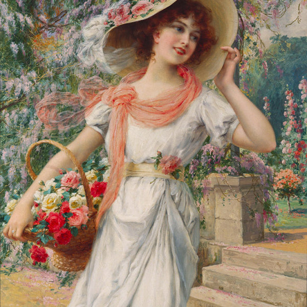 NR06 The Flower Girl Embroidery Kit 1