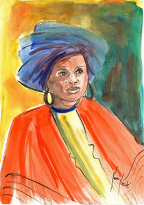 African Images Nkosazana A4 (Medium) embroidery panel 1