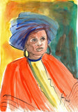 African Images Nkosazana A3 (Large) embroidery panel 1