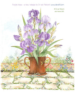 V2 - Purple Irises (A3) large panel 1