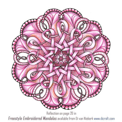 Freestyle Embroidered Mandalas – Reflection Panel 1