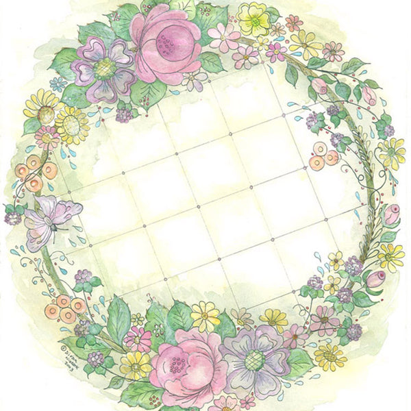 Summer Garland A3 (Large) embroidery panel 1