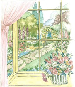 Yellow Window (WD 01) A3 (Large) embroidery panel 1