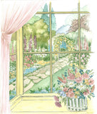 Yellow Window (WD 01) A3 (Large) embroidery panel 1