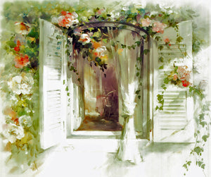 WH06- The Curtain, Embroidery kit 1