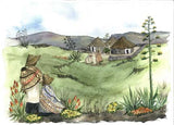 Basotho A4 (Medium) embroidery panel, ready to embroider 1