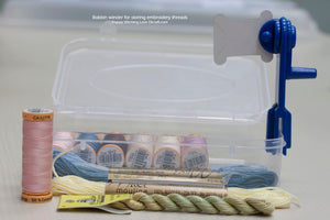 bobbin winder for storing embroidery threads