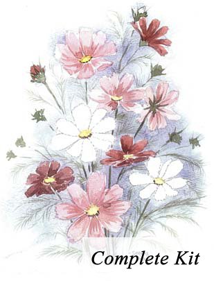 Sunny Cosmos 1 Embroidery Kit 1