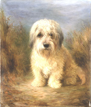 Dandy Dog embroidery panel, ready to embroider 1