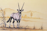 Gemsbok - A4 (Medium) embroidery panel, ready to embroider 1