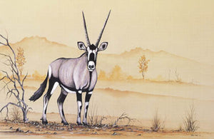 Gemsbok - A3 (Large) embroidery panel, ready to embroider 1