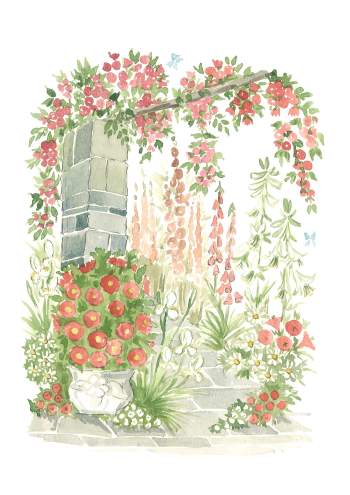 Set B Red rose A3 (Large) embroidery panel 1