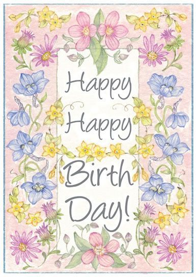 Happy Birthday embroidery panel, ready to embroider 1