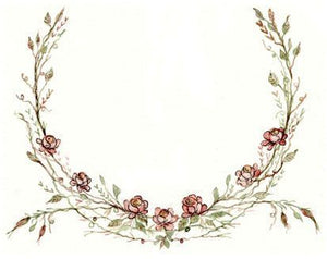 Horse Shoe embroidery panel, ready to embroider 1