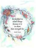Small Things embroidery panel, ready to embroider 1