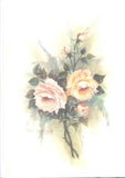 Joan's Rose 2 A4 (Medium) embroidery panel 1