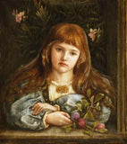 NL10 – Little girl embroidery panel, ready to embroider 1