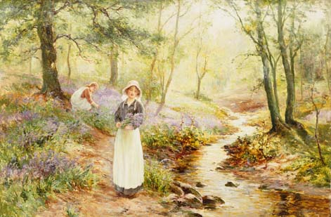 NL13 – Bluebells embroidery panel, ready to embroider 1