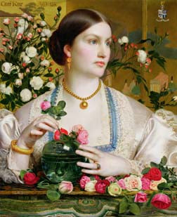 NL19 – Lady with pearls A4 (Medium) embroidery panel 1