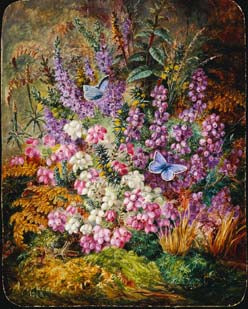 NL7 – Spring flowers embroidery panel, ready to embroider 1