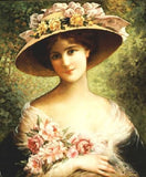 NR11 The Fancy Bonnet A3 (Large) embroidery panel, ready to embroider 1
