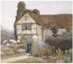NR17 Old Manor House A4 (Medium) embroidery panel, ready to embroider 1